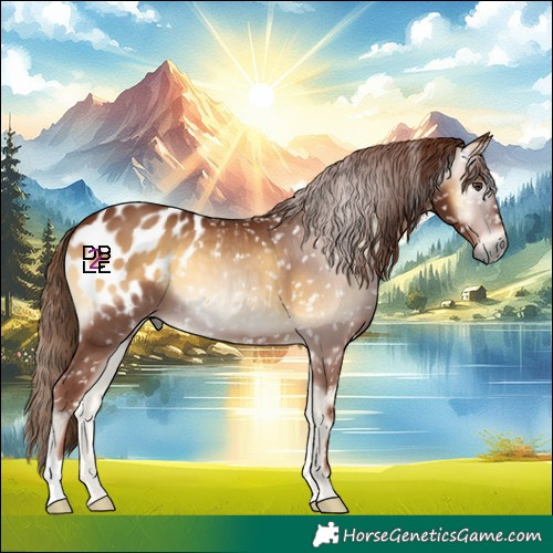 Horse Color:Gray Red Onyx Appaloosa 