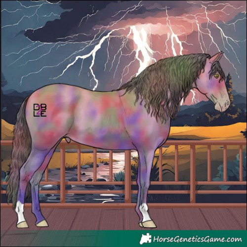 Horse Color:Nacre Amber Champagne 