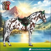 Horse Color:Brown Tobiano Appaloosa