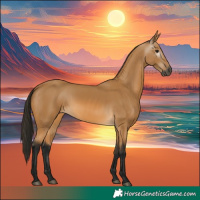 Horse Color:Gray Buckskin