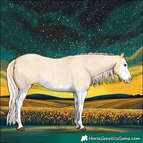 Horse Color:Palomino Roan Splash