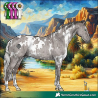 Horse Color:Platinum White Spotted Silver Smoky Grullo Rabicano Brindle 