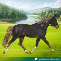 Horse Color:Liver Chestnut Tobiano