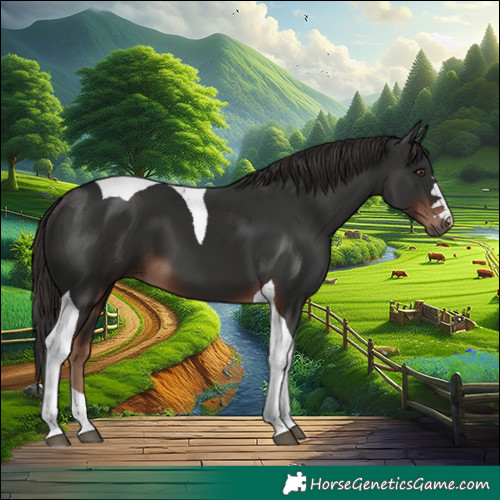Horse Color:Liver Chestnut Tobiano