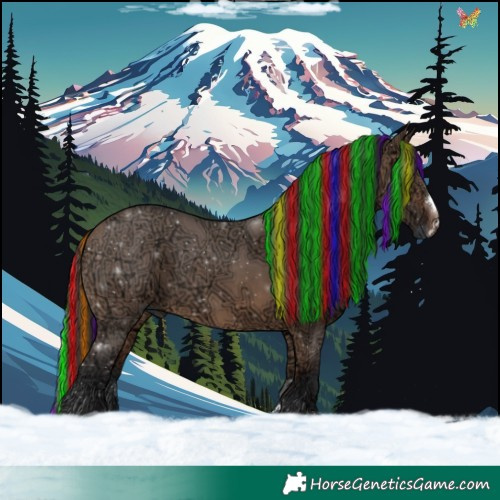 Horse Color:Painted Brown Ice Dun 