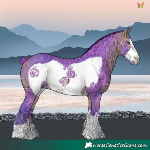 Horse Color:Watercolor Buckskin Ice Frame 