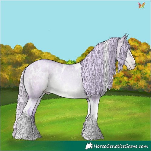 Horse Color:Watercolor Silver Buckskin Ice Pearl Dun Tobiano Rabicano 