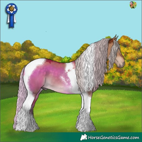 Horse Color:Silver Bay Dun Tobiano