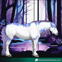 Horse Color:Watercolor Liver Chestnut Sabino Frame 