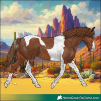 Horse Color:Chestnut Tobiano 