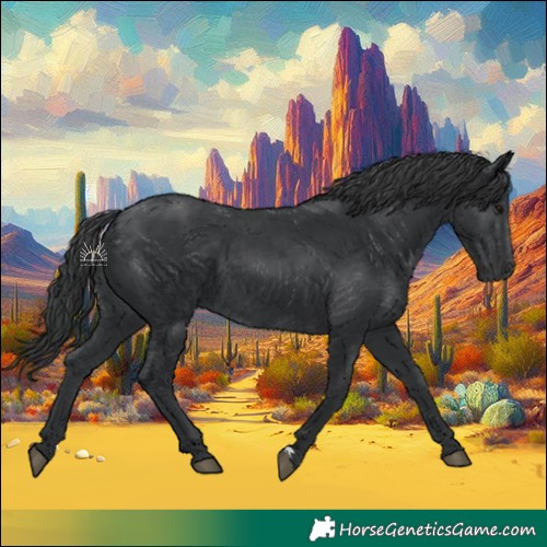 Horse Color:Black 