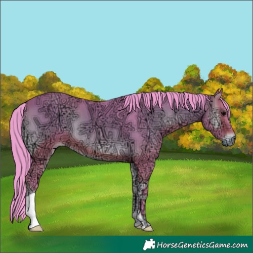 Horse Color:Watercolor Bay Ice Onyx 