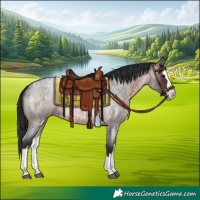 Horse Color:Brown Roan Splash 