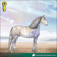 Horse Color:White Spotted Silver Brown Snowdrop Pearl Dun Sabino 