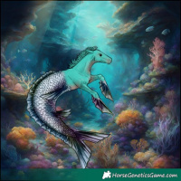 Horse Color:Watercolor Black Tobiano Rabicano 