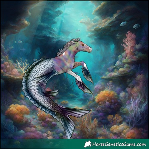 Horse Color:Nacre Silver Grullo Tobiano Rabicano 