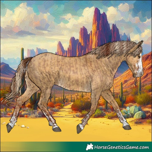 Horse Color:Red Dun  and Palomino Dun 