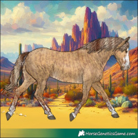 Horse Color:Red Dun  and Palomino Dun 