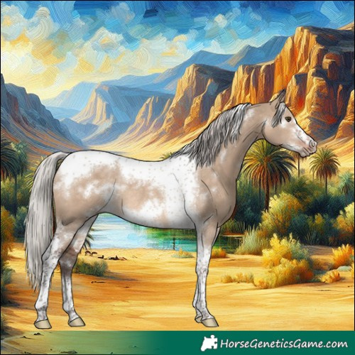 Horse Color:White Spotted Silver Brown Dun Tobiano Frame Rabicano 