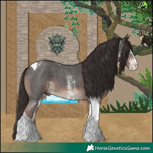 Horse Color:Liver Chestnut Sabino Tobiano 