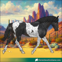 Horse Color:Brown Tobiano 