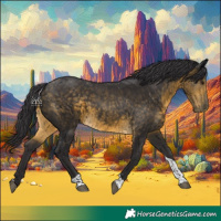 Horse Color:Buckskin Tobiano 
