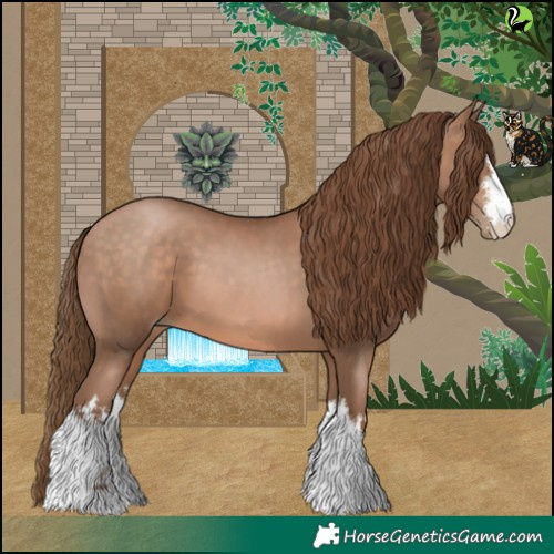 Horse Color:White Spotted Brown Pearl 