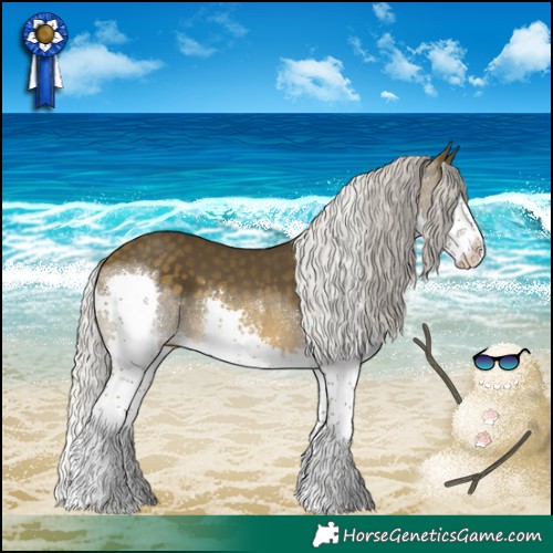 Horse Color:Silver Buckskin Splash Tobiano 