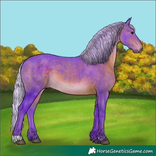 Horse Color:Watercolor Chocolate Silver Brown 