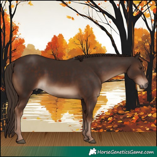 Horse Color:White Spotted Liver Chestnut 