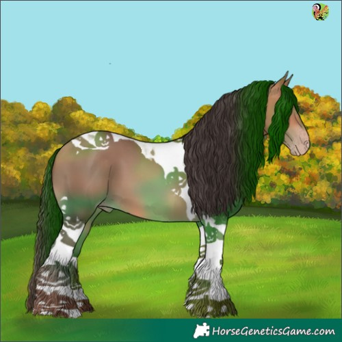 Horse Color:Sable Champagne Tobiano 