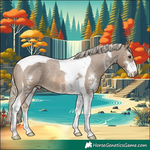Horse Color:Chocolate Palomino Sabino Tobiano Appaloosa 