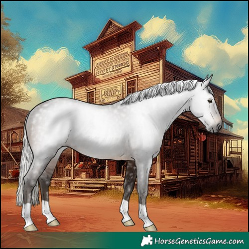 Horse Color:Gray Silver Brown Mushroom Rabicano 