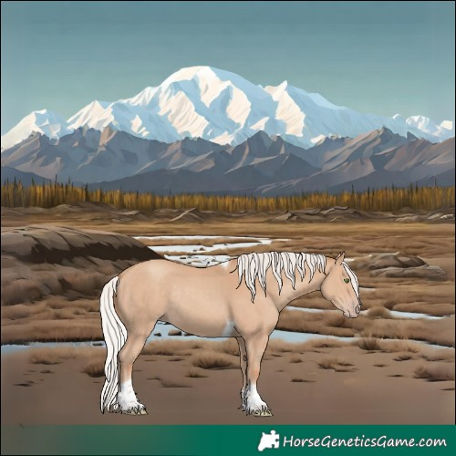 Horse Color:Silver Classic Champagne Tobiano Rabicano 