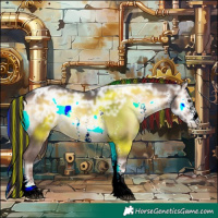 Horse Color:Painted White Spotted Liver Red Onyx Ice 