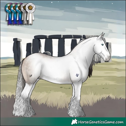 Horse Color:Gray Brown Pearl Dun Splash 