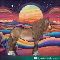 Horse Color:Gray Liver Red Dun 