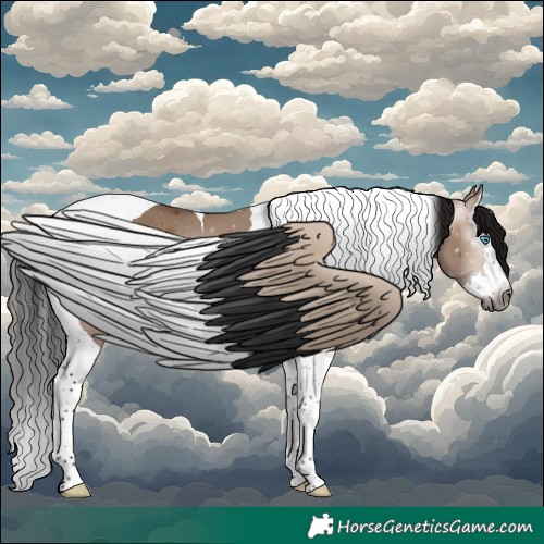 Horse Color:Gray Bay Dun Splash Tobiano