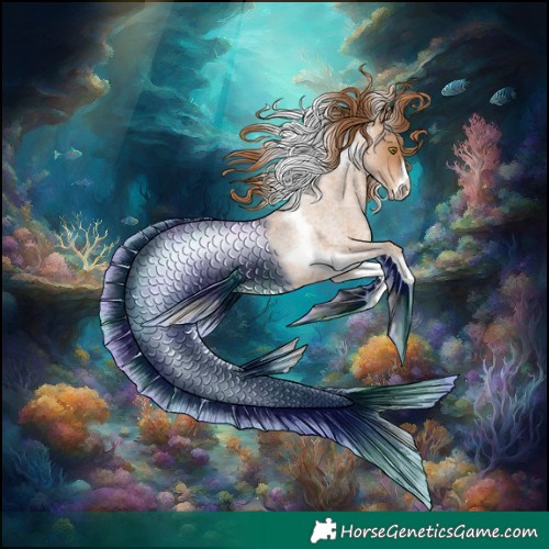 Horse Color:Red Roan Pearl Tobiano Frame 