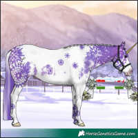 Horse Color:Watercolor Brown Sabino Splash Tobiano Varnish