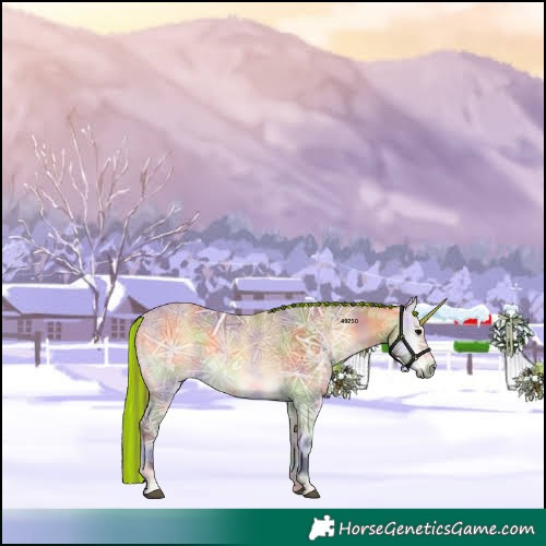 Horse Color:Void Painted Nacre Buckskin Ice Onyx 