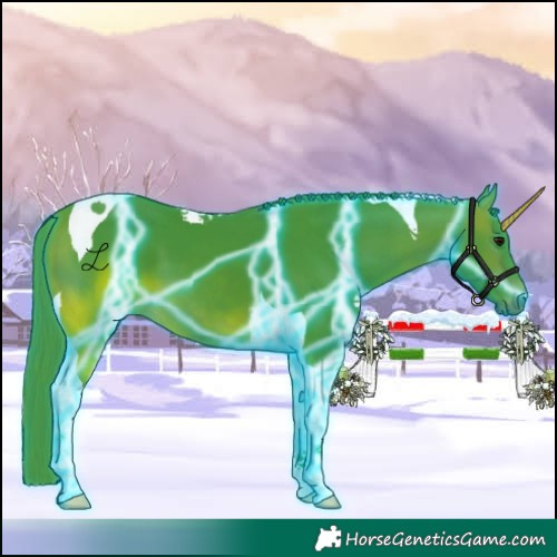 Horse Color:Thunderstruck Watercolor Brown Tobiano 