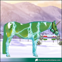 Horse Color:Thunderstruck Watercolor Brown Tobiano 
