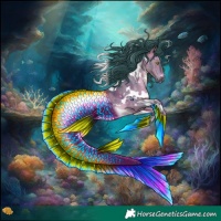 Horse Color:Watercolor White Spotted Brown Dun 