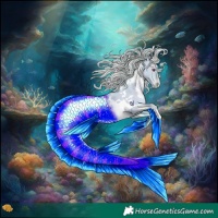 Horse Color:Watercolor White Spotted Silver Black Chinchilla Pearl