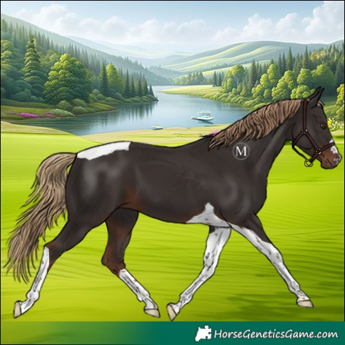 Horse Color:Liver Chestnut Tobiano 