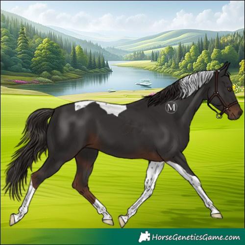 Horse Color:Liver Chestnut Tobiano 