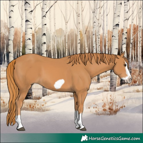 Horse Color:Chestnut Splash Frame 
