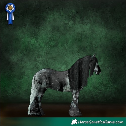 Horse Color:Void Watercolor White Spotted Silver Brown Ice Dun Rabicano Brindle 