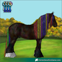 Horse Color:Painted Midnight Bay Ice 